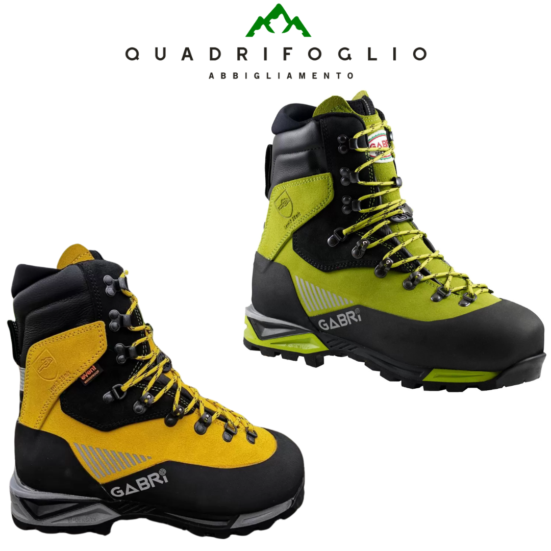 Scarpone gabri anti taglio s3 logwood verde, giallo
