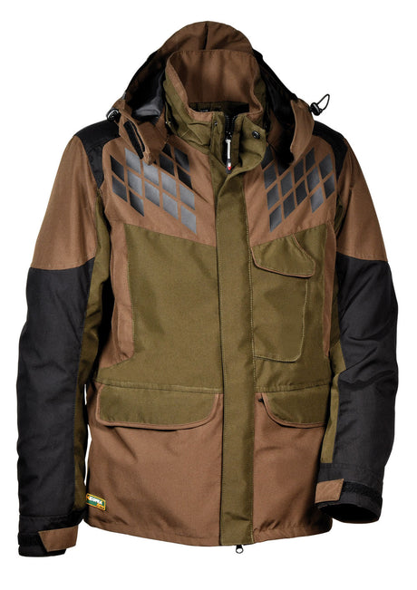 Giacca cofra renk arancio, marrone