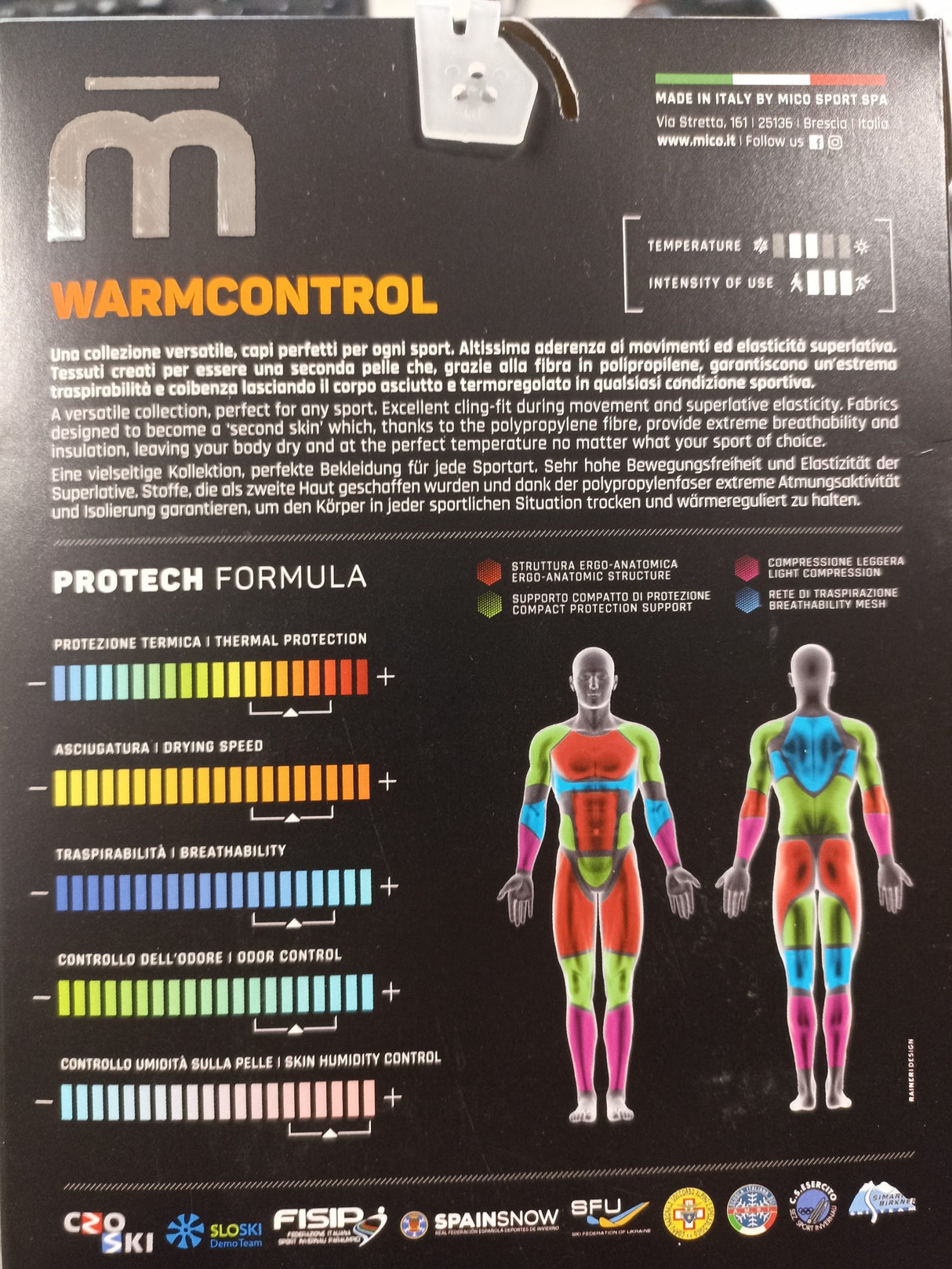 Calzamaglia lunga man - warm control skintech