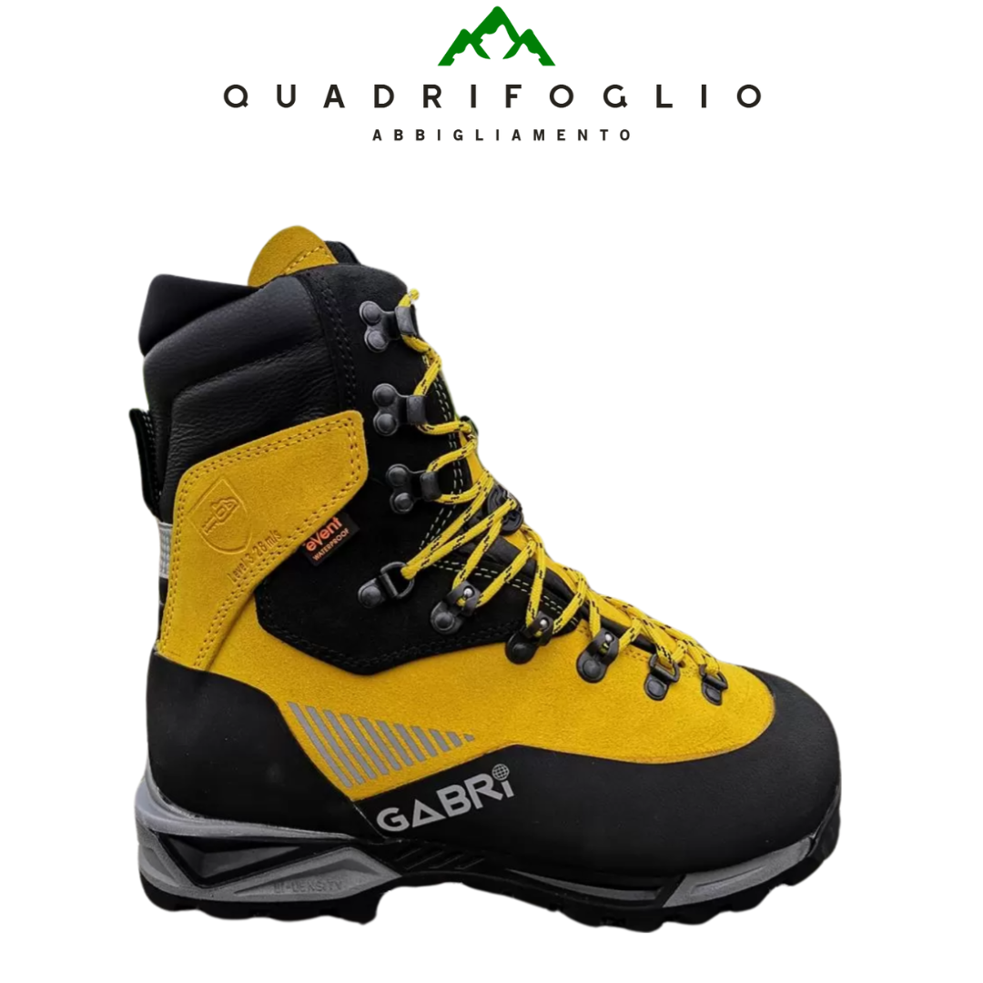 Scarpone gabri anti taglio s3 logwood verde, giallo