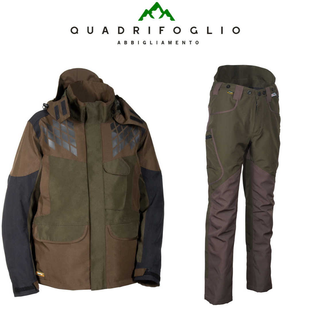 Completo cofra giacca renk e pantalone wittenau neutro, arancio