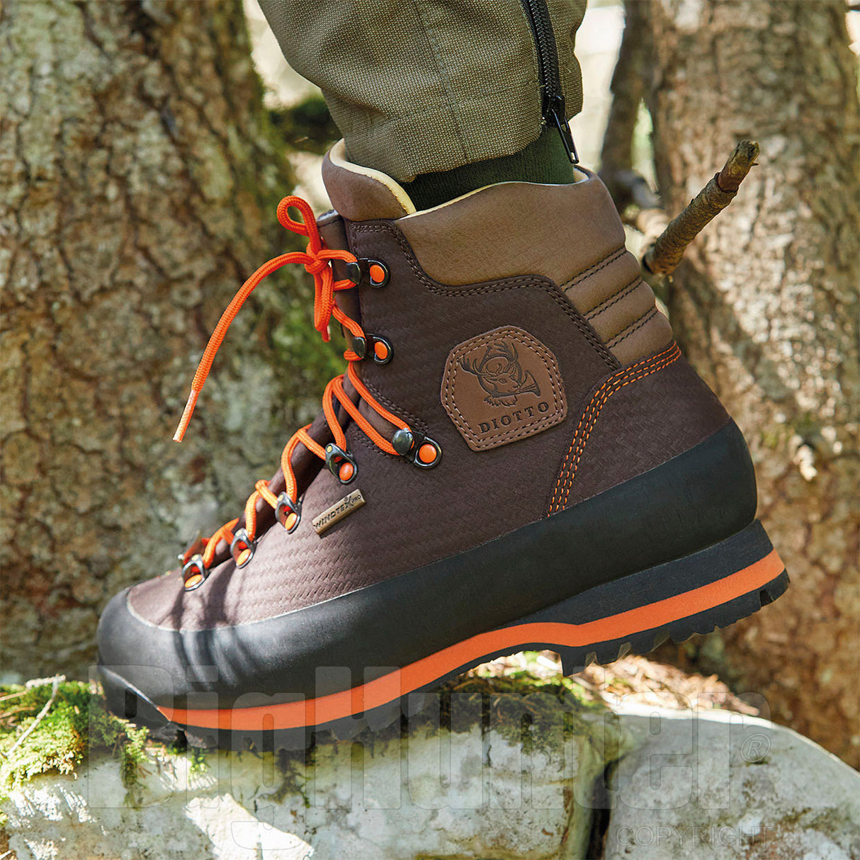 Scarpone diotto woodcock hv arancio