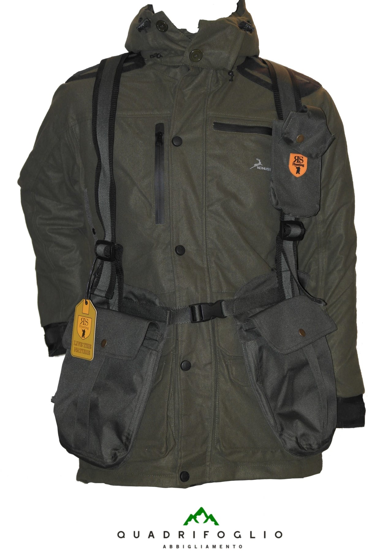 Trisacche rs hunting neutro, arancio, giallo