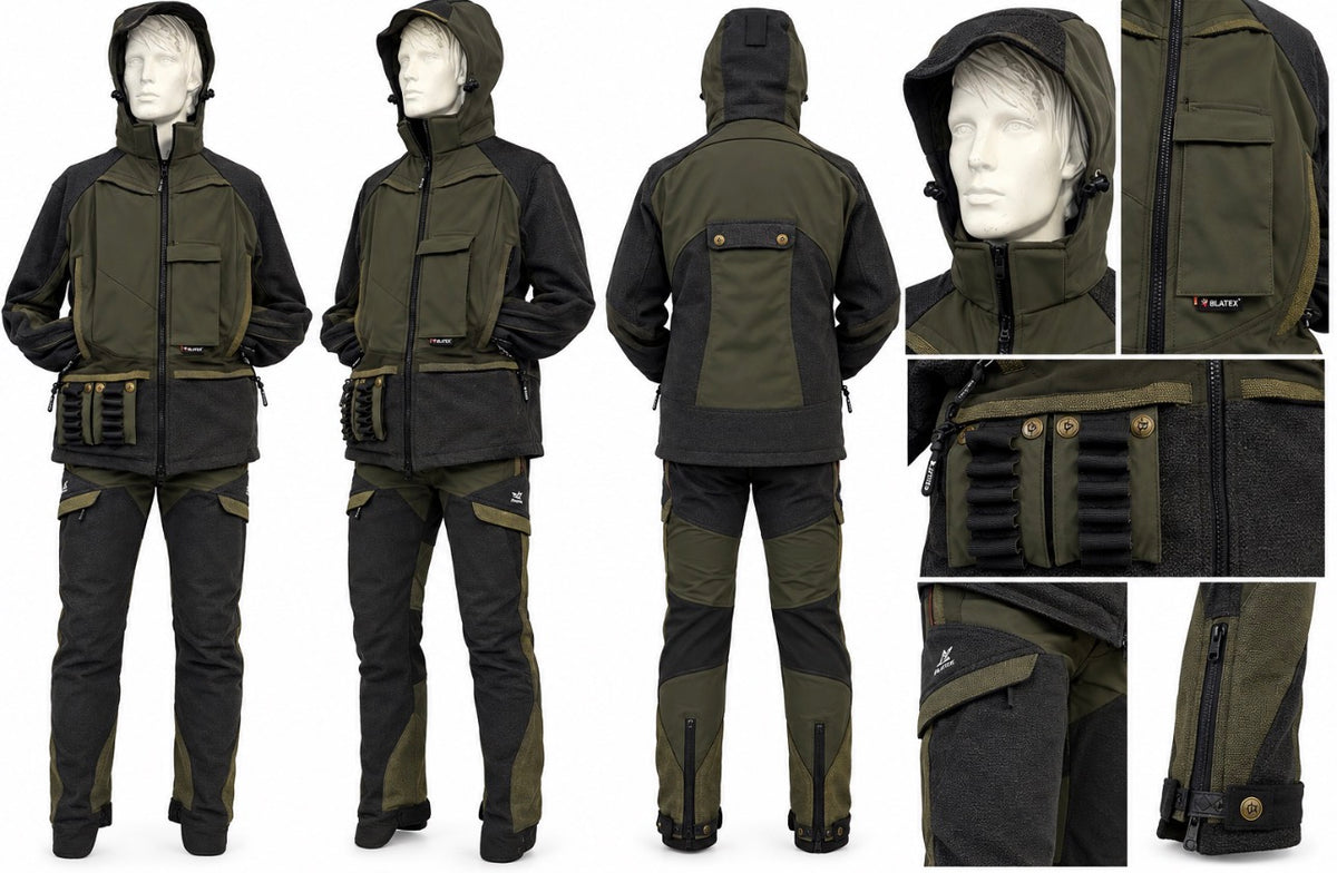Completo Blatex giacca art. 447 e pantalone art. 84 arancione, neutro