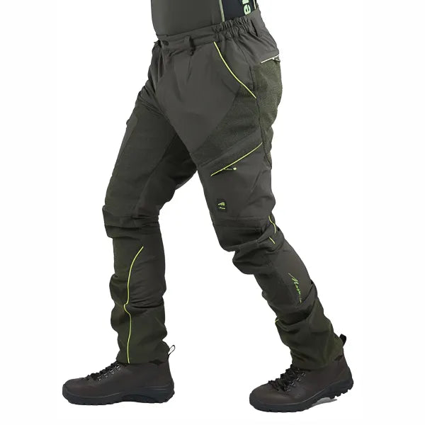 Pantalone Masseria articolo 17 verde fluo, termico e antispino