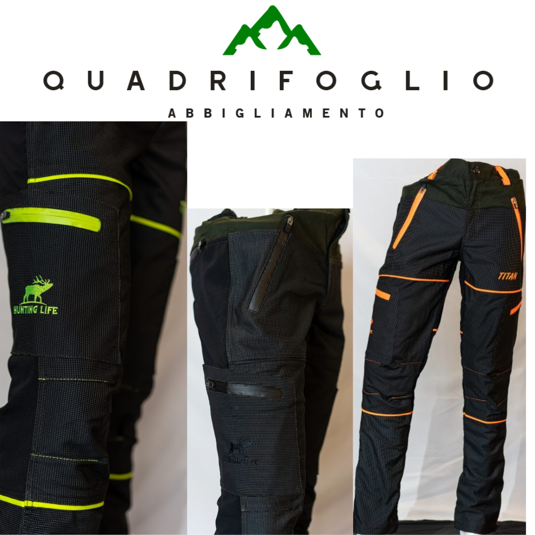 Hunting life titan orange, yellow, neutral trousers