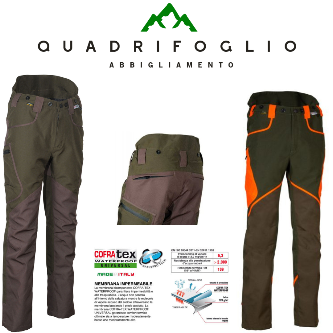 Cofra Wittenau trousers orange, green