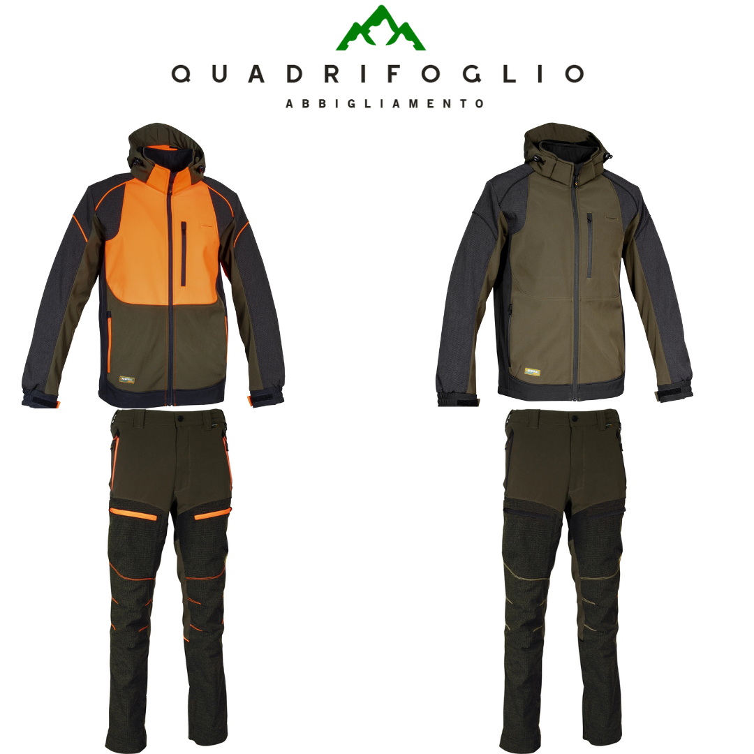 Completo Cofra giacca Seewald e pantalone Kreien arancio, neutro