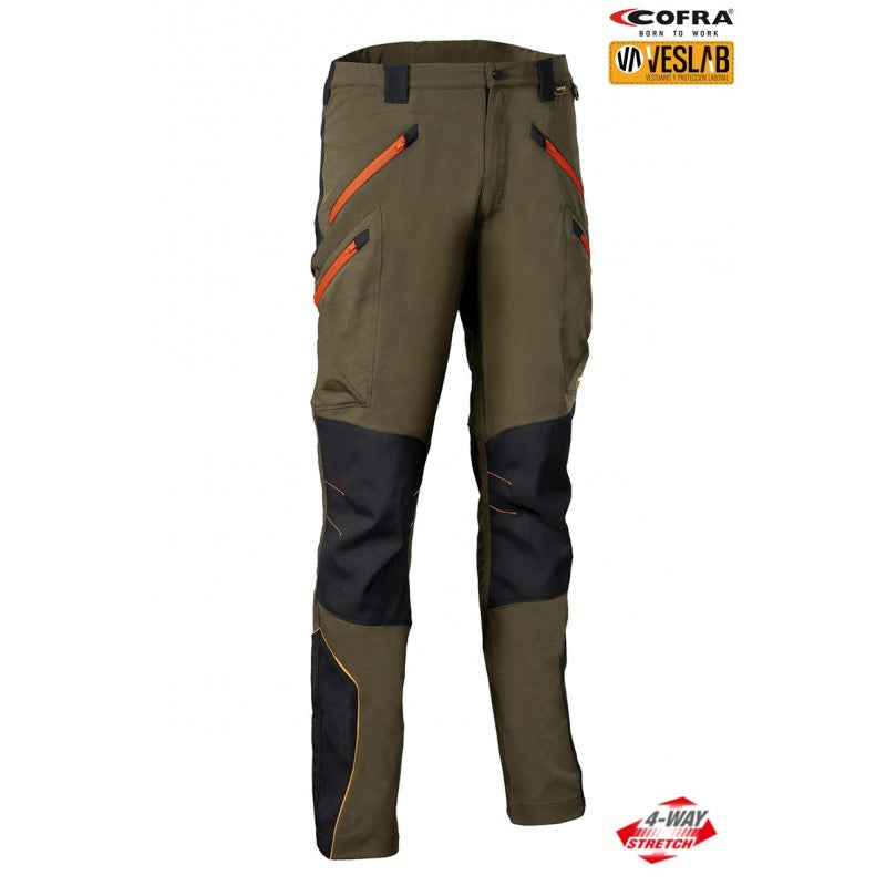 Cofra velten trousers orange, neutral, lime