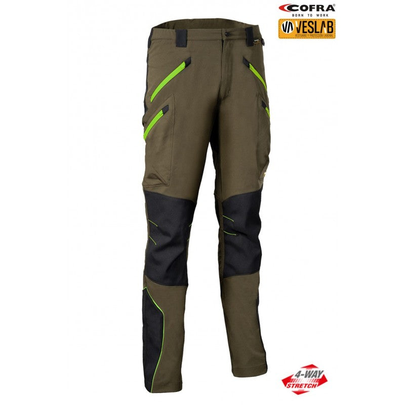 Cofra velten trousers orange, neutral, lime