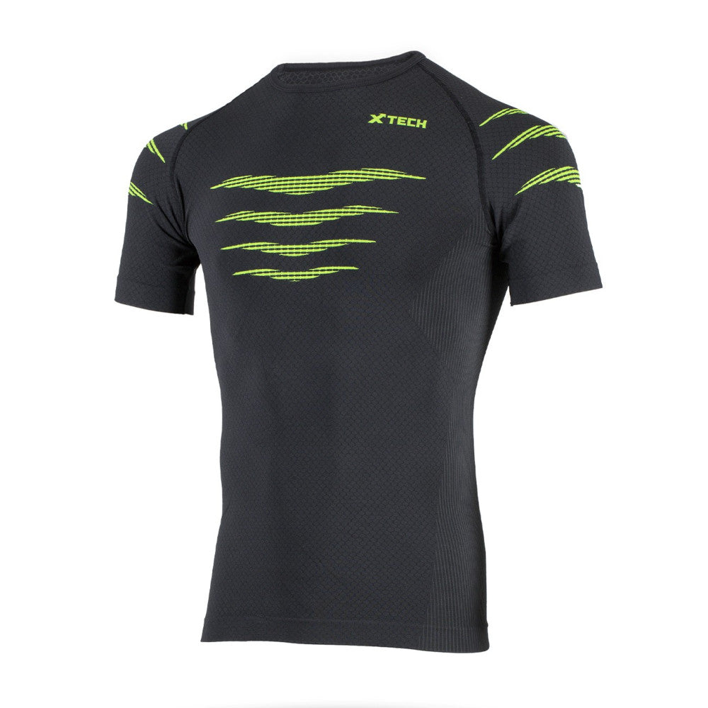 Maglia maniche corte Xtech Falcon verdone/blu