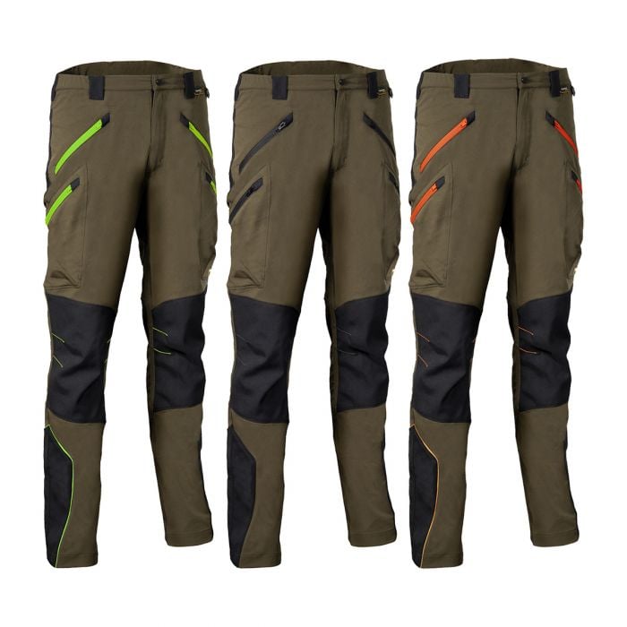Cofra velten trousers orange, neutral, lime