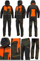 Completo Blatex giacca art. 447 e pantalone art. 84 arancione, neutro