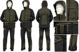 Completo Blatex giacca art. 447 e pantalone art. 84 arancione, neutro