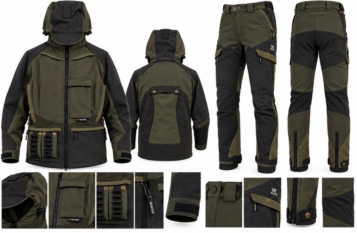 Completo Blatex giacca art. 447 e pantalone art. 84 arancione, neutro