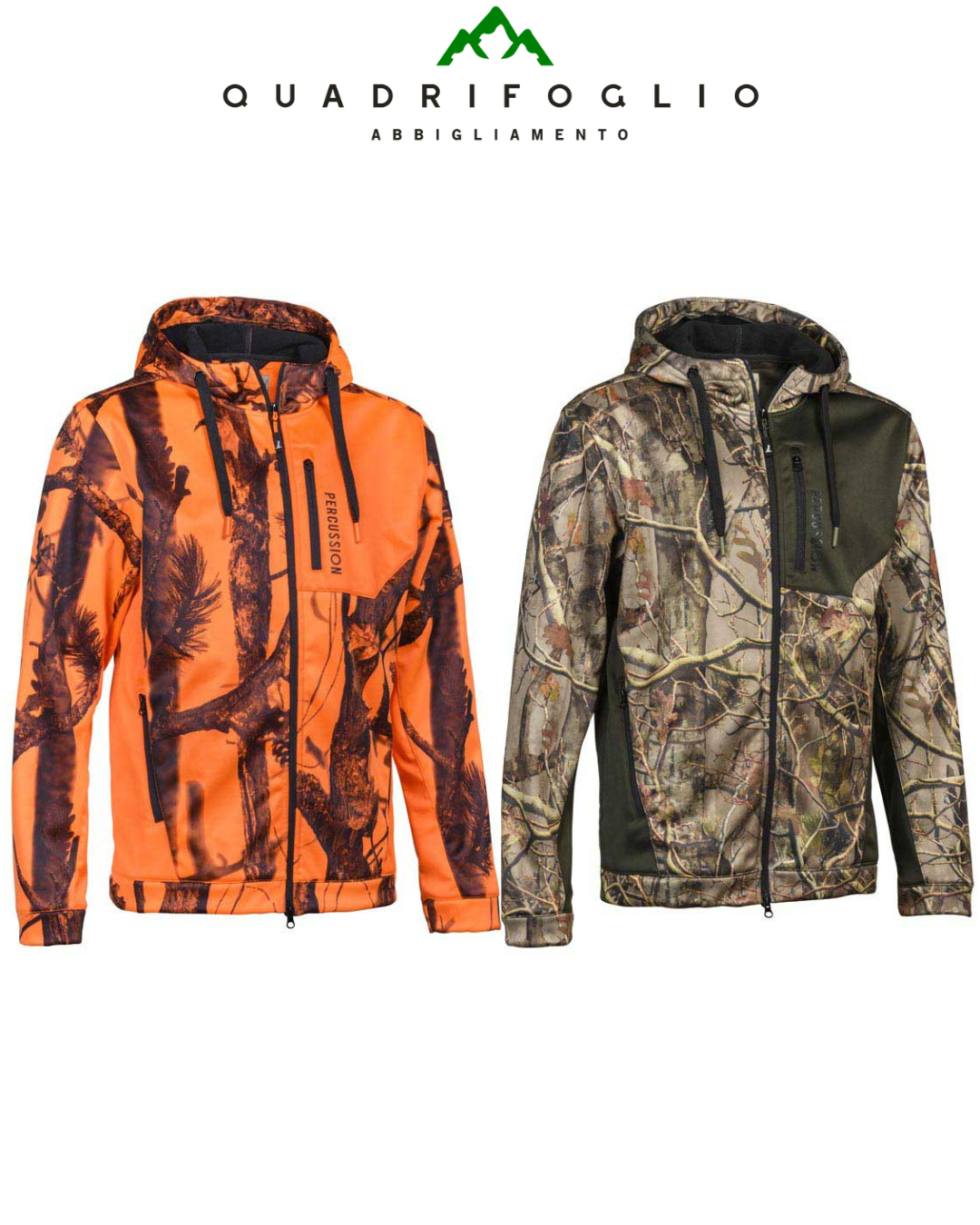 Felpa Percussion 15246 arancio, camo