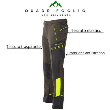 Pantalone RS hunting t 107 lime