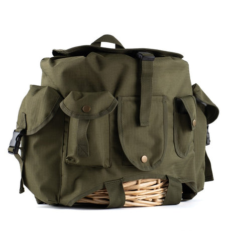 Zaino funghi con gerla RA Sport verde, mimetico bosco 20 Litri