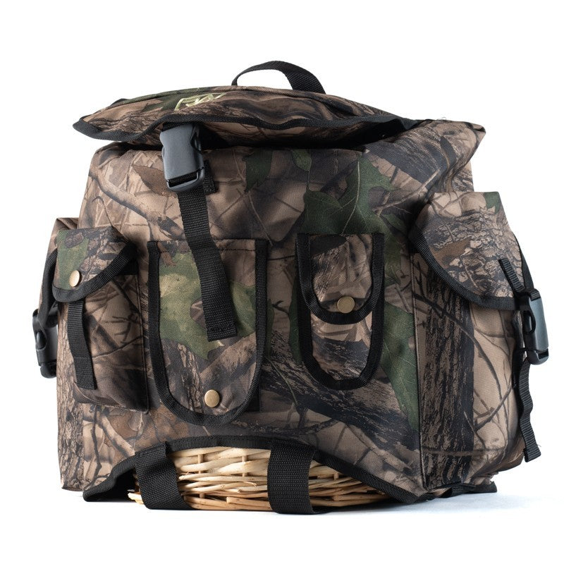 Zaino funghi con gerla RA Sport verde, mimetico bosco 20 Litri