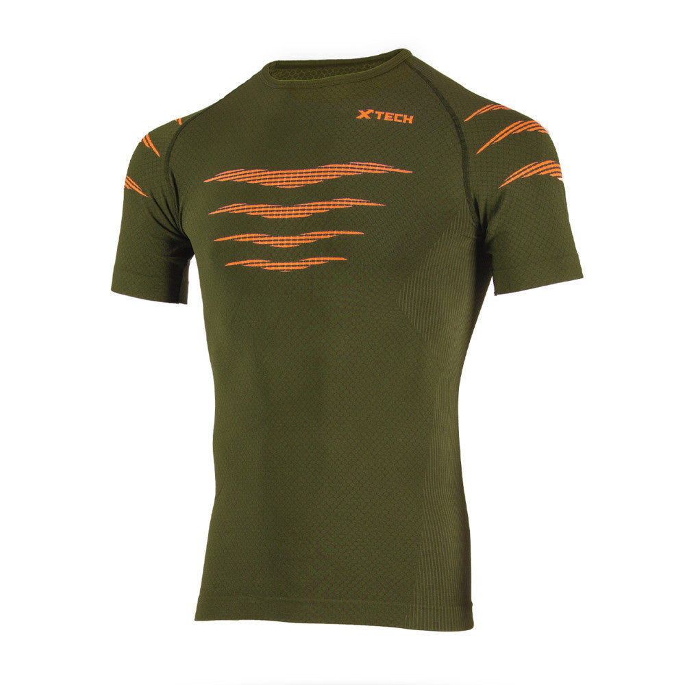 Maglia maniche corte Xtech Falcon verdone/blu